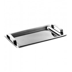 Bandeja 38cm Por 28cm Retangular Inox Com Alca Delhi